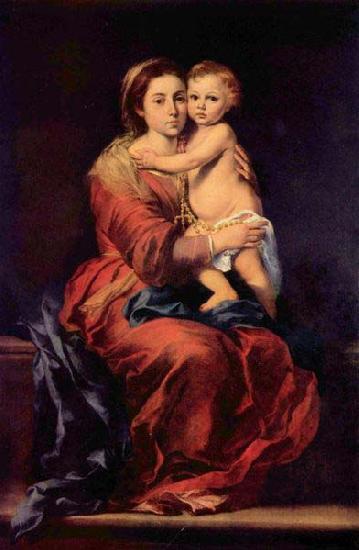 Bartolome Esteban Murillo Madonna with the Rosary Sweden oil painting art